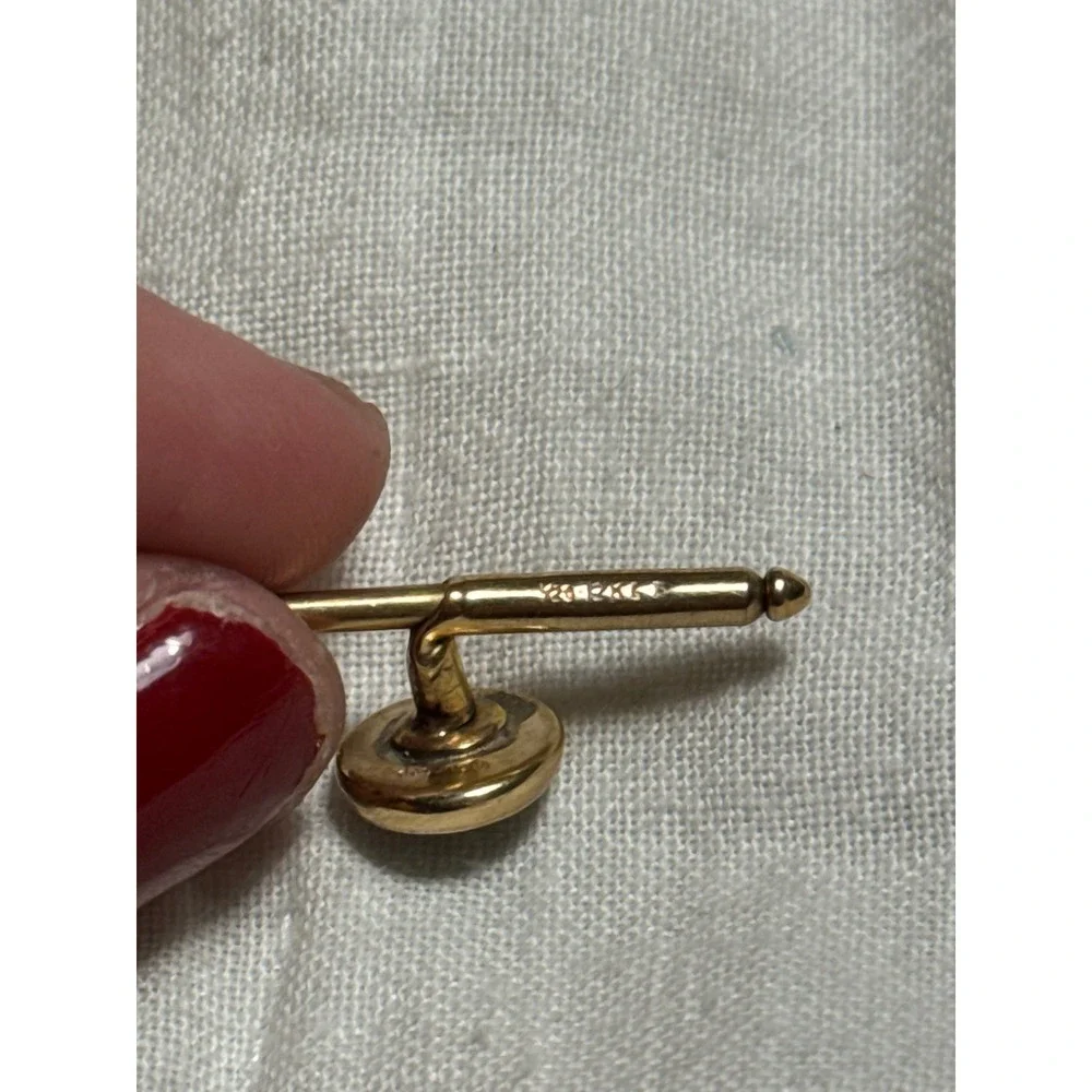Vintage Destino 1/20 12K Gold Filled Black Onyx Tuxedo Shirt Studs Set of 3